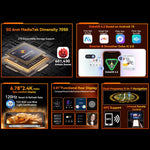 Blackview Oscal TANK 1，12GB+256GB，6.78 吋 Android 15 DokeOS 4.2 聯發科 Dimensity 7050 八核心，網路：5G，OTG，NFC，12GB+256GB