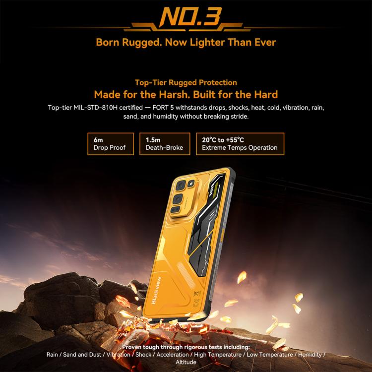 Blackview Oscal FORT 5，12GB+256GB，6.78 吋 Android 16 聯發科 MT8781 Helio G100 八核心，網路：4G，OTG，NFC