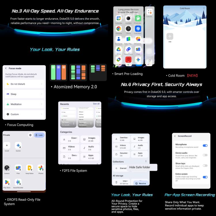 Blackview FORT 2 耐用手機，8GB+256GB，6.56 吋 Android 15 聯發科 MT6769V/CB Helio G81 八核心，網路：4G，OTG，NFC，8GB+256GB