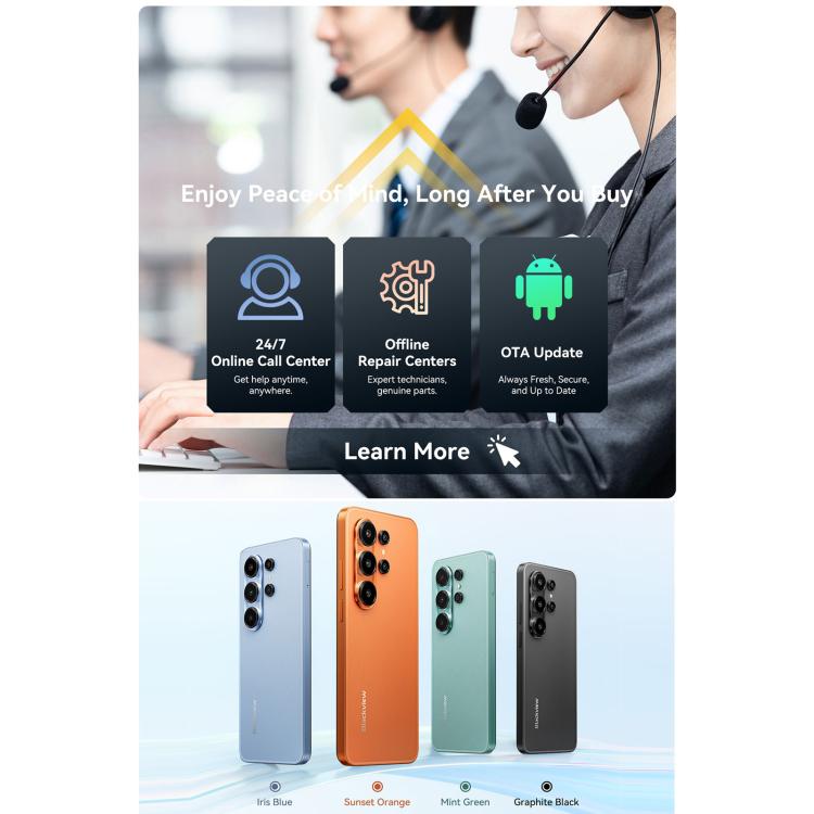 Blackview WAVE 10，8GB+256GB，6.88 吋 Android 16 Unisoc UMS9230E 八核心，網路：4G，OTG，WAVE 10，8GB+128GB