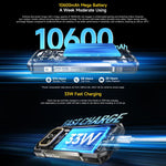 Ulefone Armor 27T+ 堅固型手機，12GB+256GB，熱成像儀，夜視，10600mAh，6.78 吋 Android 14，MediaTek Helio G99 八核心，網路：4G，NFC，OTG，Armor 27T+