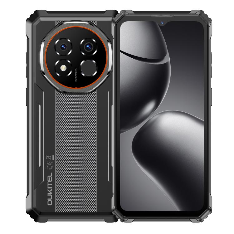Oukitel G6 三防手機，4GB+128GB，指紋識別，10600mAh 電池，6.52吋 Android 16.0 Unisoc T615 八核心，NFC，OTG，網絡：4G，4GB+128GB