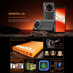 Oukitel G6 三防手機，4GB+128GB，指紋識別，10600mAh 電池，6.52吋 Android 16.0 Unisoc T615 八核心，NFC，OTG，網絡：4G，4GB+128GB
