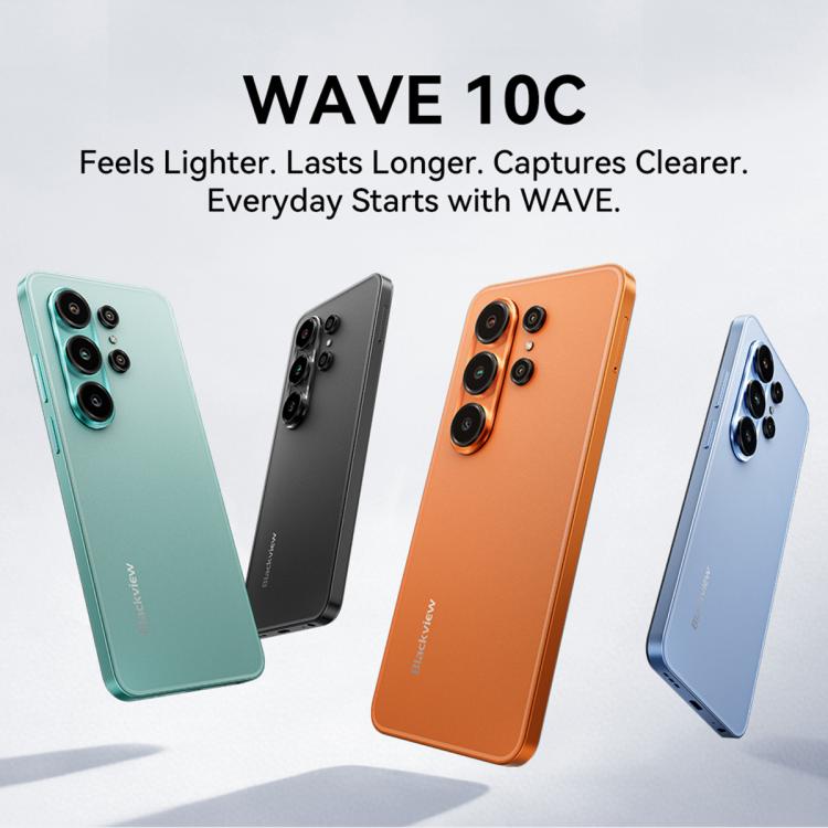 Blackview WAVE 10C，4GB+128GB，6.88 吋 Android 16 Unisoc UMS312 / T310 八核心，網路：4G，OTG，WAVE 10C，4GB+128GB