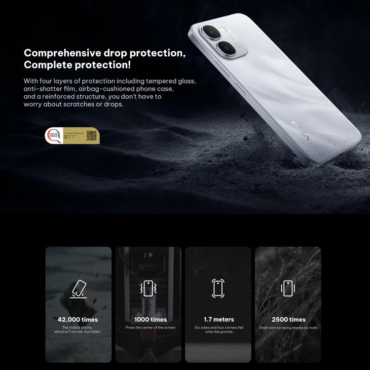 vivo Y500i，8GB+128GB，側邊指紋，6.75 吋 Android 16 OriginOS 6 Snapdragon 4 Gen 八核心，OTG，NFC，網路：5G，8GB+128GB