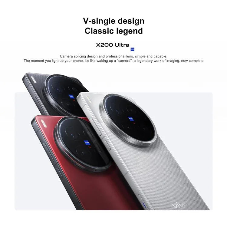 vivo X200 Ultra，12GB+256GB，面部識別 / 3D 超聲波指紋，6.82 吋 OriginOS 5 / Android 15 Snapdragon 8 Elite 八核心，OTG，NFC，網絡：5G，支援 Google Play，12GB+256GB