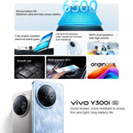 vivo Y300i，12GB+512GB，面部識別 / 側邊指紋，6.68 吋 Android 15 OriginOS 5 Snapdragon 4 Gen 2 八核心，OTG，NFC，網絡：5G，12GB+512GB