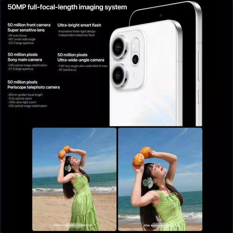 OPPO Reno14 Pro AI 手機，16GB+1TB，螢幕指紋，6.83 吋 ColorOS 15.0 Dimensity 8450 八核心，NFC，OTG，網絡：5G，16GB+1TB