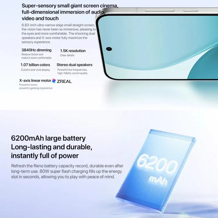 OPPO Reno14 Pro AI 手機，16GB+1TB，螢幕指紋，6.83 吋 ColorOS 15.0 Dimensity 8450 八核心，NFC，OTG，網絡：5G，16GB+1TB