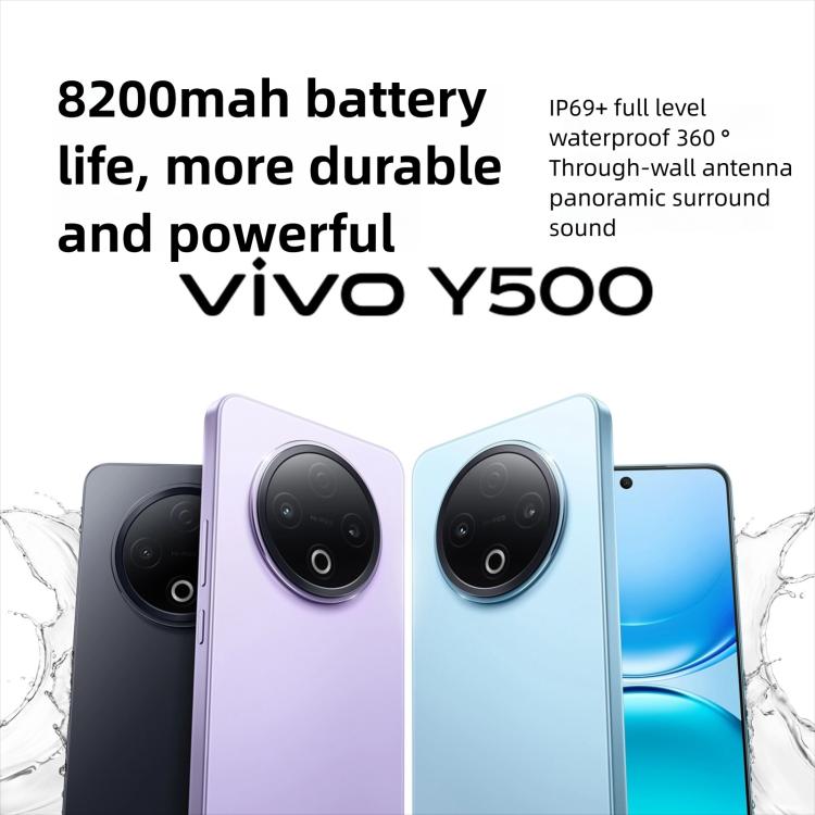 vivo Y500，8GB+128GB，6.77 吋 Android 15 OriginOS 5 天璣 7300 八核心，OTG，NFC，網路：5G，8GB+128GB