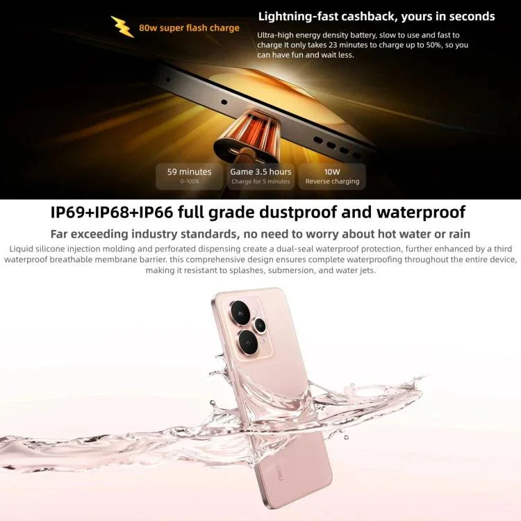 Realme 15, 8GB+256GB, 6.77 inch Realme UI 6.0 Android 15 MediaTek Dimensity 7300+ Octa Core, NFC, Network: 5G, 8GB+256GB