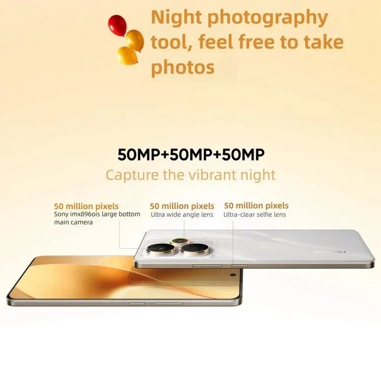 Realme 15 Pro，12GB+256GB，6.8 吋 Realme UI 6.0 Android 15 Snapdragon 7 Gen 八核心，NFC，網路：5G，12GB+256GB