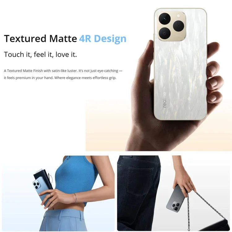Realme 15T, 8GB+256GB, Screen Fingerprint Identification, 6.57 inch Realme UI 6.0 Android 15 MediaTek Dimensity 6400 Max Octa Core, NFC, Network: 5G, 8GB+256GB