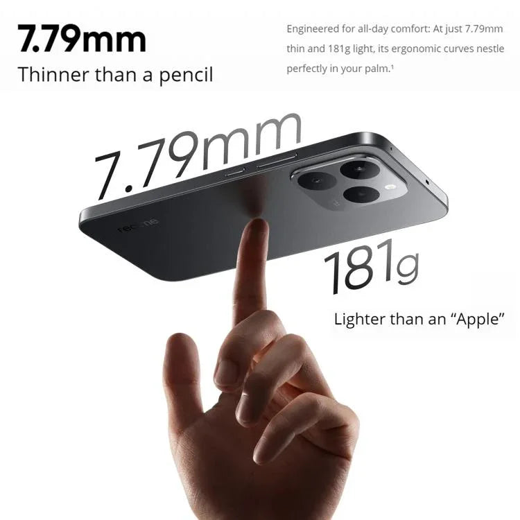 Realme 15T, 8GB+256GB, Screen Fingerprint Identification, 6.57 inch Realme UI 6.0 Android 15 MediaTek Dimensity 6400 Max Octa Core, NFC, Network: 5G, 8GB+256GB