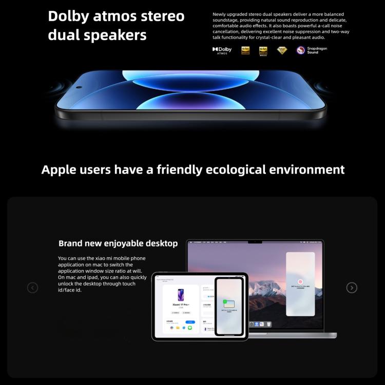 小米 17 Pro，16GB+1TB，3D 超聲波指紋，6.3 吋 小米 HyperOS 3 Snapdragon 8 Elite 第五代八核心，NFC，網路：5G，16GB+1TB