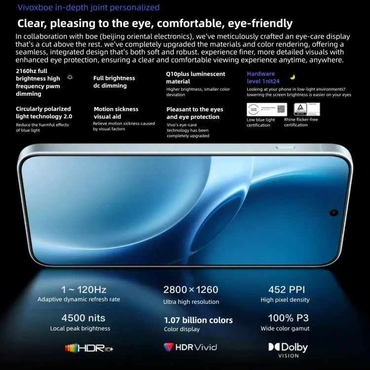 vivo X300 Pro，12GB+256GB，6.78 吋 OriginOS 6 Android 16 Dimensity 9500 八核心，OTG，NFC，網路：5G，12GB+256GB