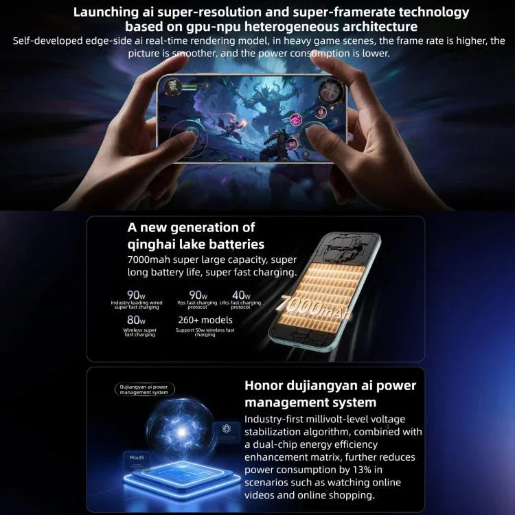 Honor Magic8 Pro，16GB+512GB，螢幕指紋，6.71 吋 MagicOS 10.0 / Android 16 Snapdragon 8 Elite 第五代八核心，網路：5G，NFC，OTG，16GB+512GB