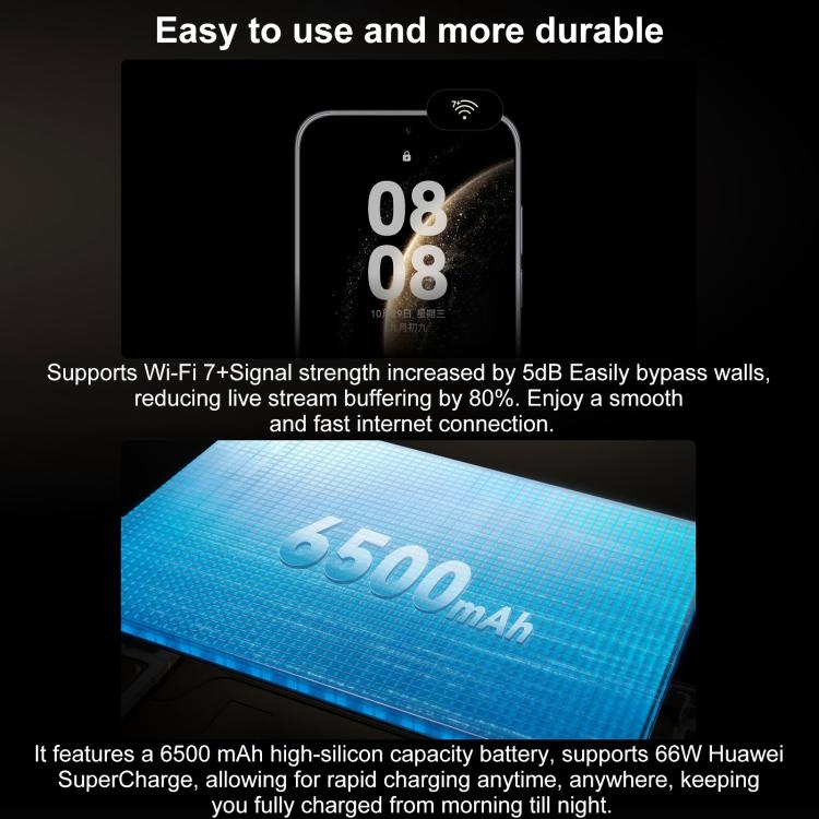 HUAWEI Mate 70 Air，16GB+512GB，側邊指紋識別，7 吋 HarmonyOS 5.1 Kirin 9020B，NFC，OTG，不支援 Google Play，16GB+512GB
