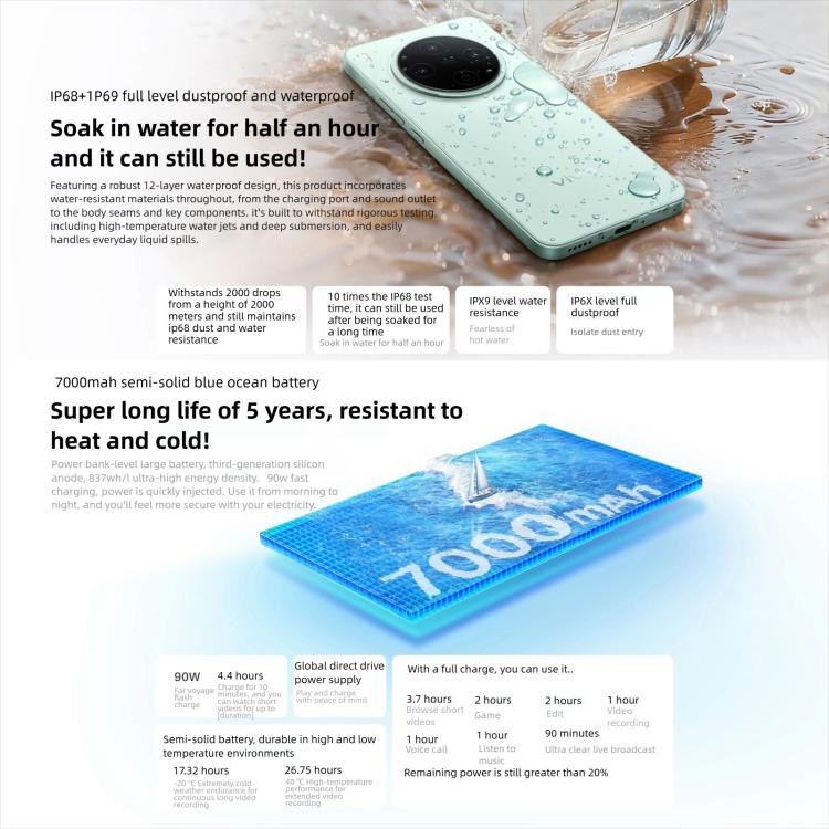vivo Y500 Pro，8GB+256GB，6.67 吋 Android 16 OriginOS 6 天璣 7400 八核心，OTG，NFC，網絡：5G，8GB+256GB
