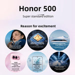 Honor 500，12GB+256GB，螢幕指紋，6.55 吋 MagicOS 10.0 / Android 16 Snapdragon 8s Gen 4 八核心，網絡：5G，NFC，OTG，Honor 500，12GB+256GB