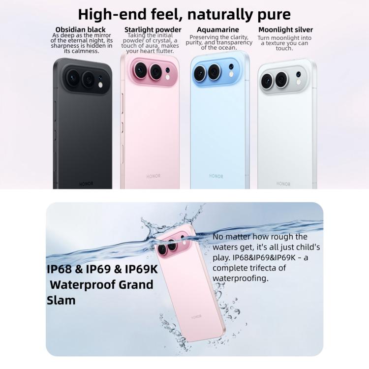 Honor 500，12GB+512GB，螢幕指紋，6.55 吋 MagicOS 10.0 / Android 16 Snapdragon 8s Gen 4 八核心，網絡：5G，NFC，OTG，Honor 500，12GB+512GB