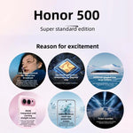 Honor 500，16GB+512GB，螢幕指紋，6.55 吋 MagicOS 10.0 / Android 16 Snapdragon 8s Gen 4 八核心，網路：5G，NFC，OTG，Honor 500，16GB+512GB