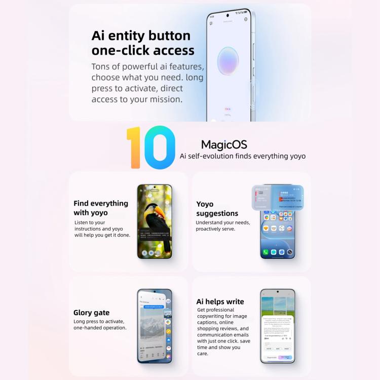 Honor 500 Pro，12GB+512GB，螢幕指紋，6.55 吋 MagicOS 10.0 / Android 16 Snapdragon 8 Elite Gen 4 八核心，網路：5G，NFC，OTG，Honor 500 Pro，12GB+512GB