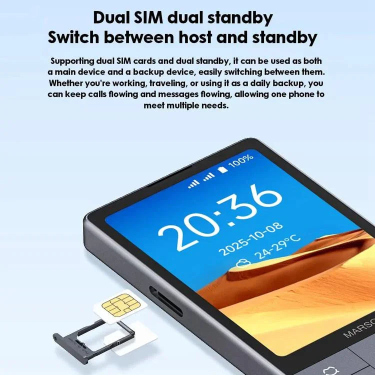 DUOQIN F25 長者按鍵智慧手機，6GB+128GB，3.54 吋 Android 14 MTK8786 八核心，網路：4G