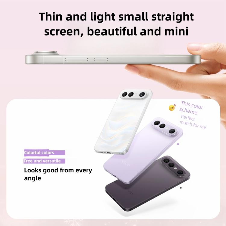 vivo S50 Pro mini，12GB+256GB，3D 指紋辨識，6.31 吋 Android 16 OriginOS 6 Snapdragon 8 Gen 5 八核心，OTG，NFC，網路：5G，支援 Google Play，12GB+256GB