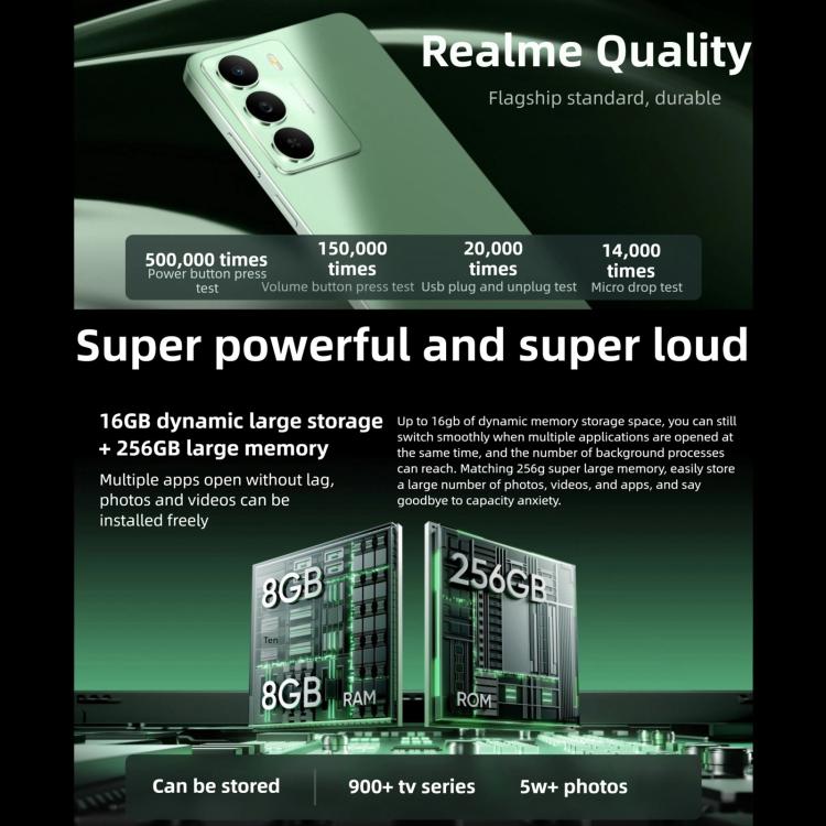 Realme V70，12GB+256GB，6.67 吋 Realme UI 6.0 Android 15 Dimensity 6300 5G 八核心，網路：5G，12GB+256GB