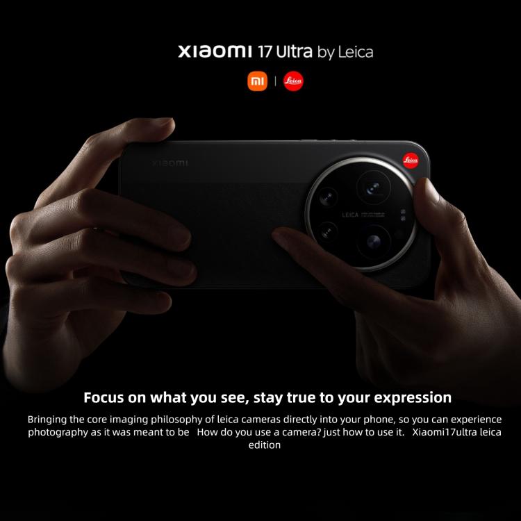 小米 17 Ultra By Leica，16GB+1TB，3D 超聲波指紋，6.9 吋 小米 HyperOS 3 Snapdragon 8 Elite 第五代八核心，NFC，網絡：5G，By Leica，16GB+1TB