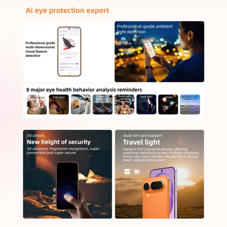 Honor Magic8 Pro Air，12GB+256GB，螢幕指紋，6.31 吋 MagicOS 10.0 / Android 16，Dimensity 9500 八核心，網路：5G，NFC，OTG，12GB+256GB