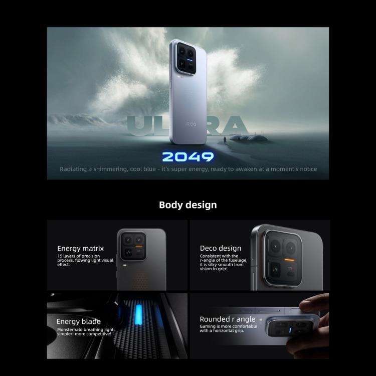 vivo iQOO 15 Ultra，16GB+1TB，超聲波3D指紋，6.85吋 Android 16 OriginOS 6 Snapdragon 8 Elite 第五代八核心，OTG，NFC，網絡：5G，支援 Google Play，16GB+1TB