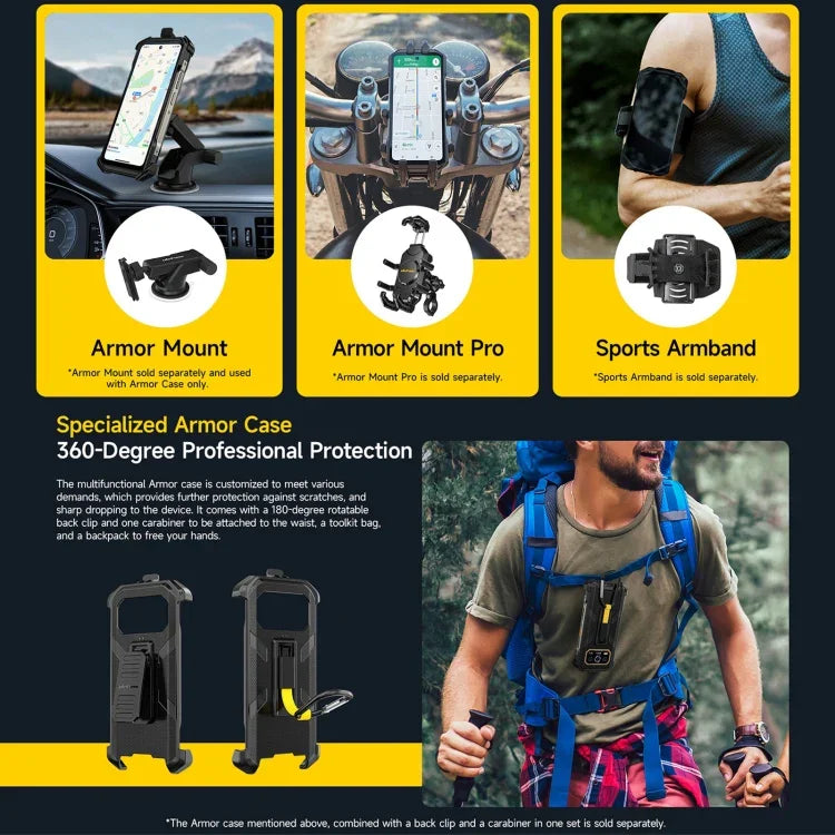 Ulefone Armor 27 Pro 堅固型手機，12GB+256GB，夜視，10600mAh，6.78 吋 Android 14 MediaTek Dimensity 6300 八核心，網路：5G，NFC，Armor 27 Pro