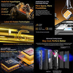 Blackview BL7000 堅固型手機，8GB+256GB，6.78 吋 Android 15 MediaTek Dimensity 6300 八核心，網絡：5G，NFC，OTG，8GB+256GB