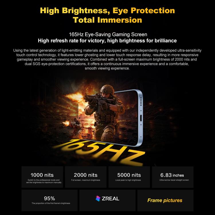 vivo iQOO Z11，12GB+512GB，螢幕指紋，6.83 吋 Android 16 OriginOS 6 天璣 8500 八核心，OTG，NFC，網路：5G，支援 Google Play，12GB+512GB