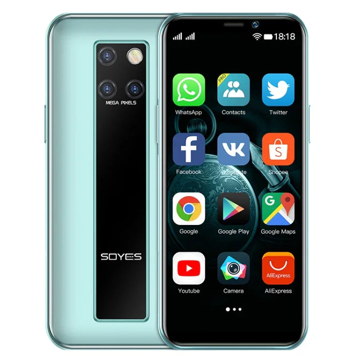 臉部辨識，3.46 吋 Android 9.0 MTK6739CW 四核心最高 1.28GHz，雙 SIM，藍牙，WiFi，GPS，網路：4G，3GB+64GB