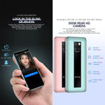 臉部辨識，3.46 吋 Android 9.0 MTK6739CW 四核心最高 1.28GHz，雙 SIM，藍牙，WiFi，GPS，網路：4G，3GB+64GB