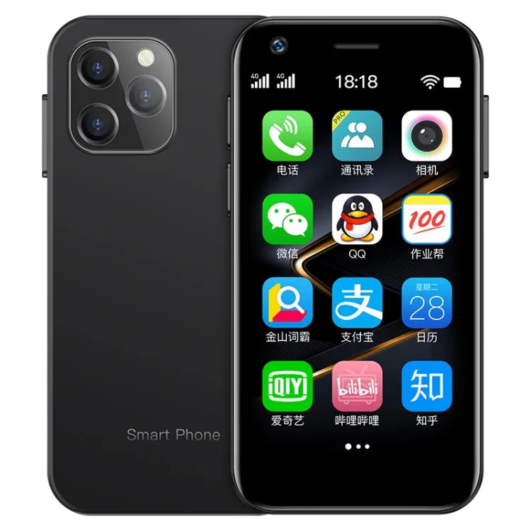 SOYES XS12，3GB+32GB，3.0 吋 Android 9.0 MTK6737M 四核心最高 1.1GHz，藍牙，WiFi，FM，網路：4G，雙卡雙待，3GB+32GB