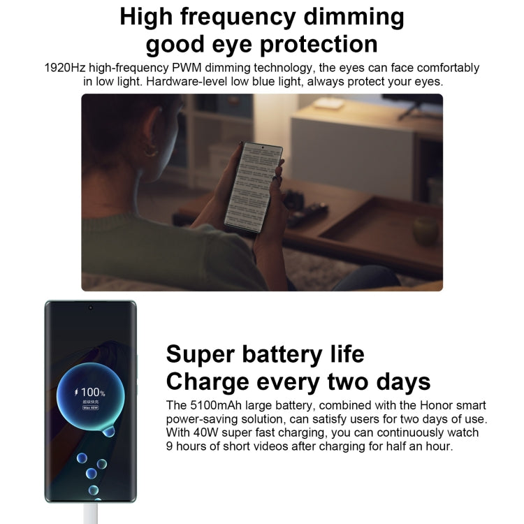 雙鏡頭後置，螢幕指紋辨識，5100mAh 電池，6.67 吋 Magic UI 6.1 / Android 12 高通驍龍 695 八核心最高 2.2GHz，網路：5G，OTG，不支援 Google Play，8GB+128GB