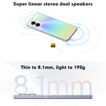 雙鏡頭後置，側邊指紋辨識，5000mAh 電池，6.58 吋 Realme UI 3.0 / Android 12 聯發科天璣 810 八核心最高 2.4GHz，網路：5G，支援 Google Play，12GB+256GB