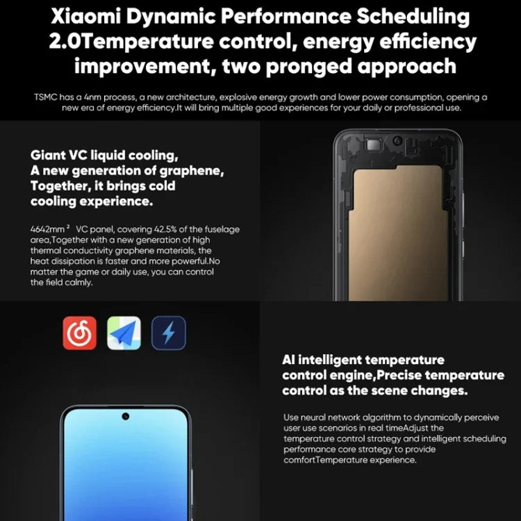 三鏡頭後置，6.36 吋螢幕指紋辨識，MIUI 14，高通驍龍 8 Gen 2 八核心，最高 3.2GHz，網路：5G，NFC，無線充電功能，小米 13 12GB+256GB