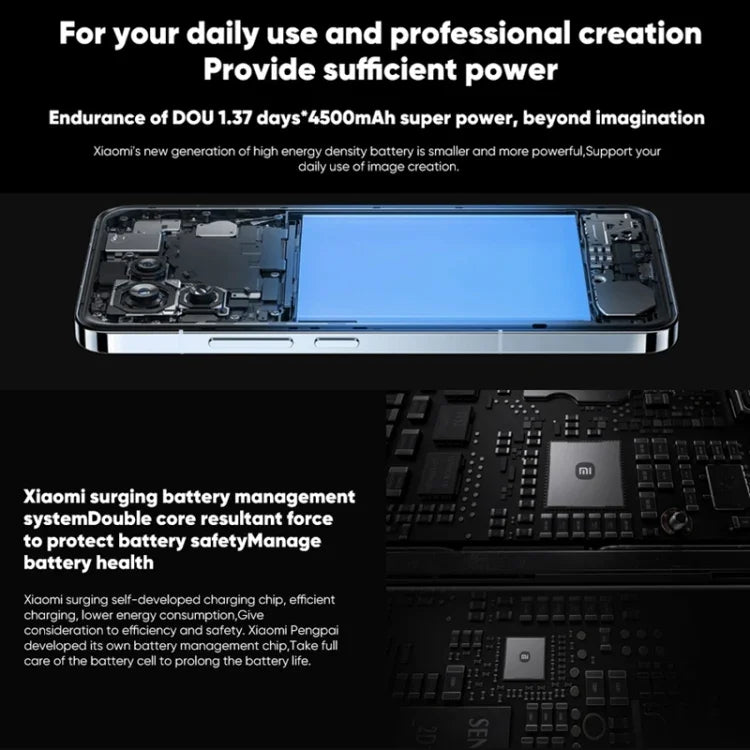 三鏡頭後置，6.36 吋螢幕指紋辨識，MIUI 14，高通驍龍 8 Gen 2 八核心，最高 3.2GHz，網路：5G，NFC，無線充電功能，小米 13 12GB+256GB