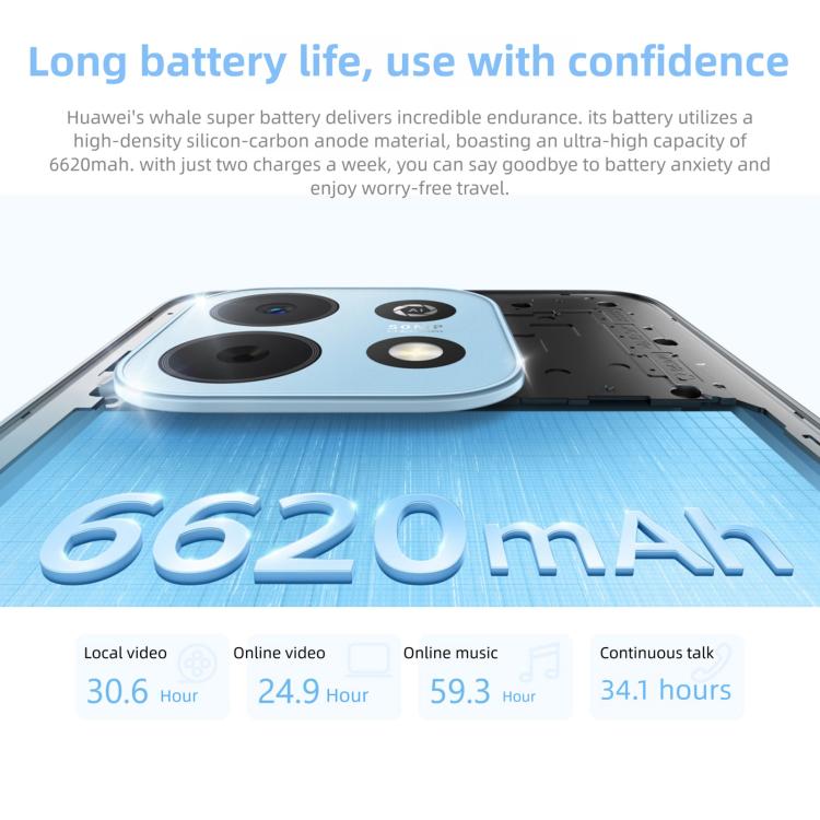 HUAWEI Enjoy 90 Plus，8GB+256GB，側邊指紋，6.67 吋 HarmonyOS 6.0 Kirin 8000，OTG，不支援 Google Play，8GB+256GB