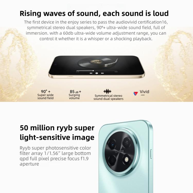 HUAWEI Enjoy 90 Pro Max，8GB+128GB，側邊指紋，6.84 吋 HarmonyOS 6.0 Kirin 8000，OTG，不支援 Google Play，8GB+128GB
