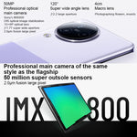 三後置鏡頭 + 雙前置鏡頭，螢幕指紋識別，4500mAh 電池，6.55 吋 MIUI 14 Dimensity 8200-Ultra 八核心 4nm 最高 3.1GHz，網絡：5G，NFC，16GB+1TB