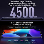 三後置鏡頭 + 雙前置鏡頭，螢幕指紋識別，4500mAh 電池，6.55 吋 MIUI 14 Dimensity 8200-Ultra 八核心 4nm 最高 3.1GHz，網絡：5G，NFC，16GB+1TB