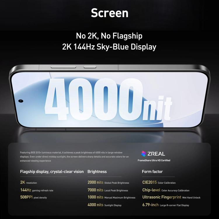 Realme GT8，12GB+256GB，6.79 吋 Realme UI 7.0 Android 16 Snapdragon 8 Elite 八核心，NFC，OTG，網絡：5G，12GB+512GB，Realme GT8，12GB+512GB
