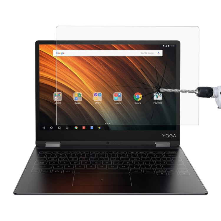 0.4mm 9H 表面硬度全屏鋼化玻璃膜，適用於 Lenovo YOGA A12，Yoga A12