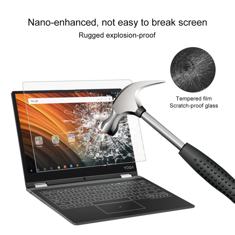 0.4mm 9H 表面硬度全屏鋼化玻璃膜，適用於 Lenovo YOGA A12，Yoga A12